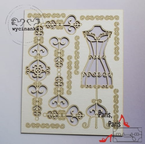 Zestaw tekturek Paris, Paris – buduar