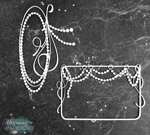 Tekturka - 120613 Dwie ramki z koralikami