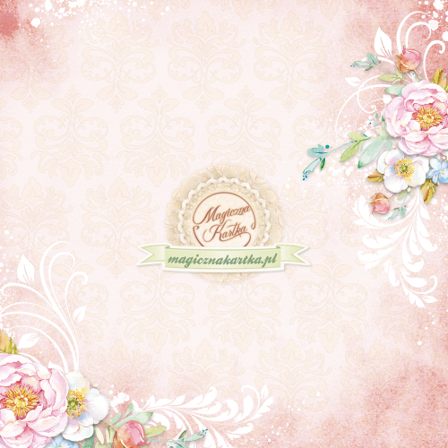 Papier do scrapbookingu Kwiecisty Romans 15 - 30x30 - Magiczna Kartka