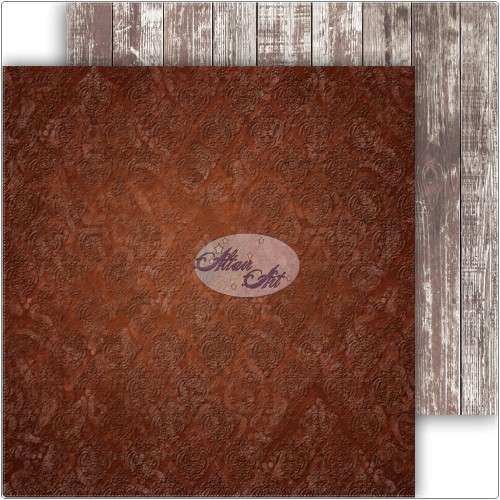 AltairArt - Dwustronny papier do scrapbookingu Hoist the colours! 02 brązowy