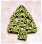 Szydełkowa choinka zielona