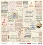 ScrapBerry's - Juliet - Poetry - jednostronny papier do scrapbookingu