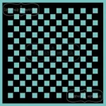 maska/szablon/do embossingu - szachownica 20x20