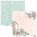 Papier do scrapbookingu 30x30 Wanderlust 03 - Mintay Papers -