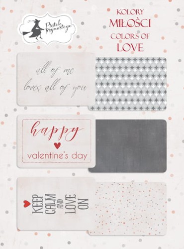 Piątek 13 - Zestaw kart do journalingu Kolory miłości - 10x15
