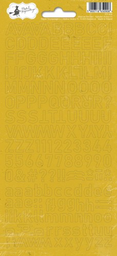 Arkusz naklejek z literkami When we first met 01, 10,5 x 23cm