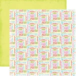 Carta Bella Paper - Summer Lovin Collection - 12 x 12 Double Sided Paper - Summer Words