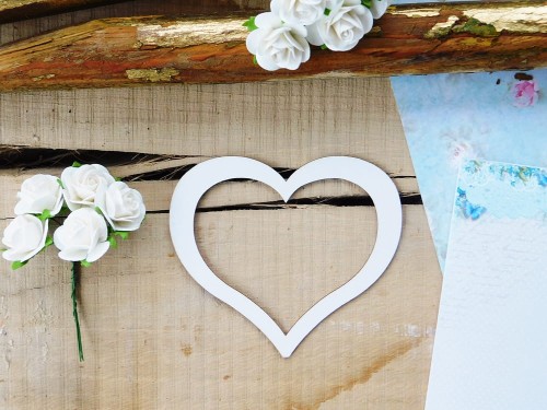 Tekturka Pierwsza Komunia II - Ramka serce