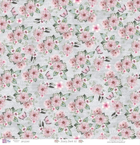 Skarbnica Pomysłów - Jednostronny papier do scrapbookingu Szary Świt 0