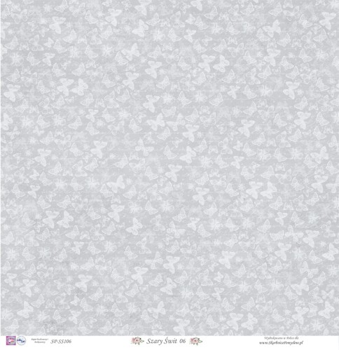 Skarbnica Pomysłów - Jednostronny papier do scrapbookingu Szary Świt