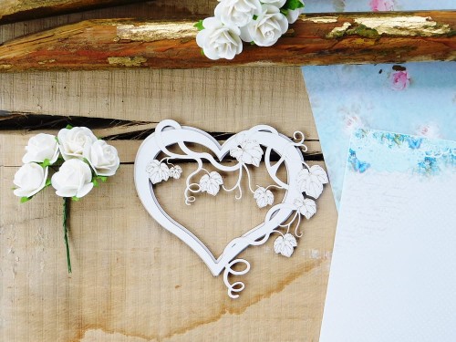 Tekturka Pierwsza Komunia II - Winorośl na sercu 3d