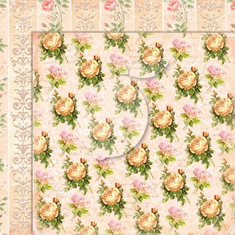 Dwustronny papier do scrapbookingu - Grow old with me 07