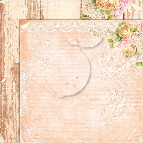 Dwustronny papier do scrapbookingu - Grow old with me 01