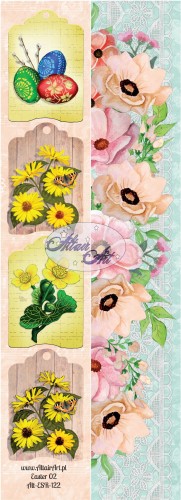 Dwustronny pasek do scrapbookingu Wielkanoc || Easter 02 - AltairArt