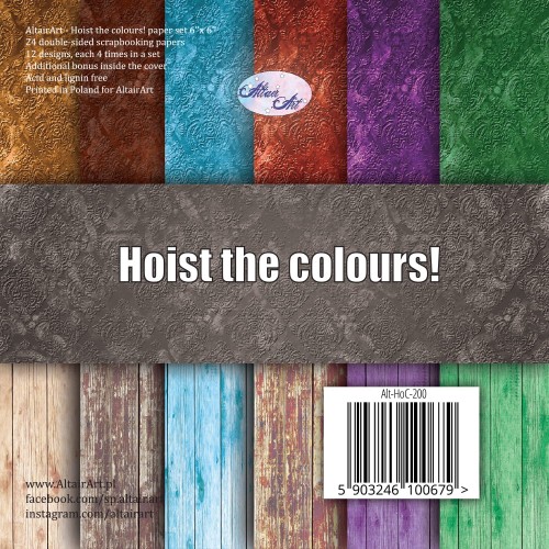 Hoist the colours! - zestaw papierów do scrapbookingu 15x15 - AltairArt