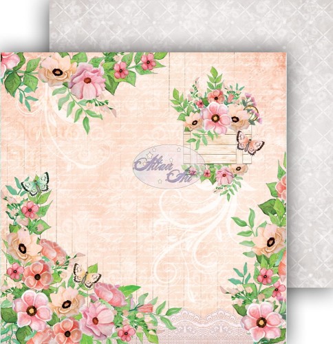 Dwustronny papier do scrapbookingu Spring Blossoms 04