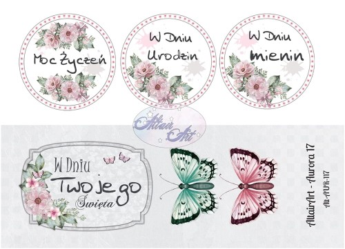 AltairArt - pasek z elementami do wycinania - Aurora 17