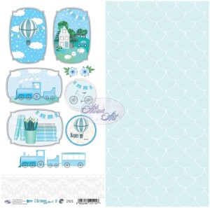 2 the Moon and back 10 - kartka 30x15 - AltairArt