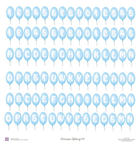 Jednostronny papier do scrapbookingu Dziecięce Zabawy