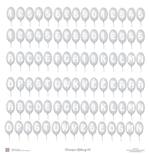 Jednostronny papier do scrapbookingu Dziecięce Zabawy