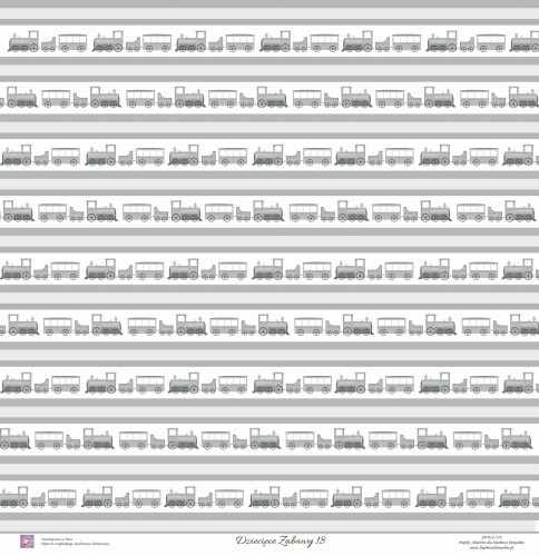 Skarbnica Pomysłów - Jednostronny papier do scrapbookingu Dziecięce Zabawy