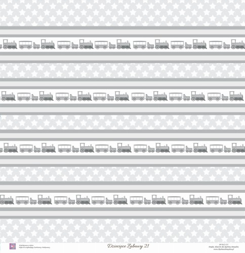 Skarbnica Pomysłów - Jednostronny papier do scrapbookingu Dziecięce Zabawy 21