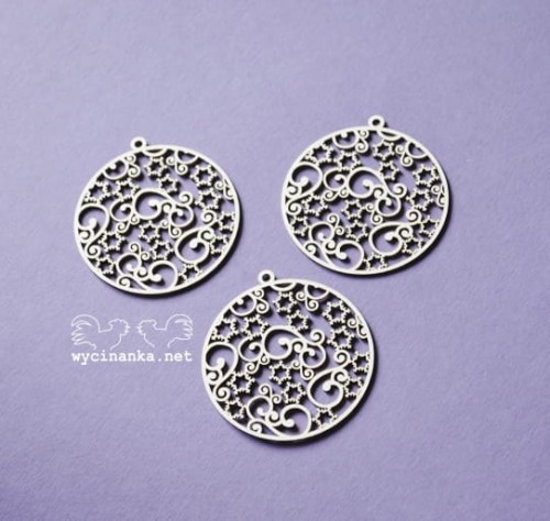 Tekturka KORONKOWE ŚWIĘTA - bombki 1