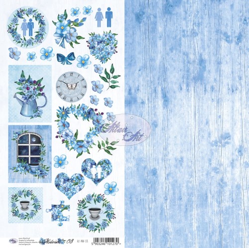 Papier do scrapbookingu Midwinter 08 - 30x15 - AltairArt