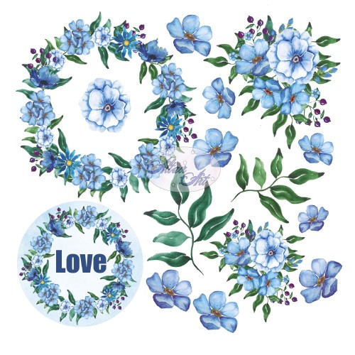 Papier do scrapbookingu elementy do wycinania Midwinter 15x15 - AltairArt