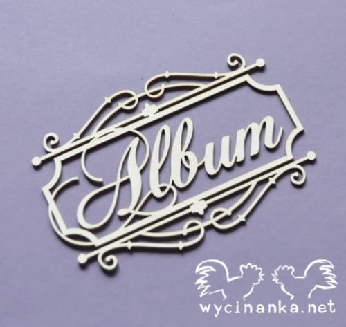 Tekturka LOVELINESS - ramka z napisem Album