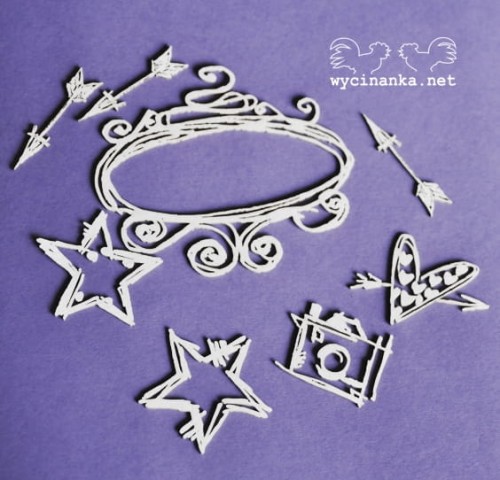 Tekturka Wycinanka - DOODLING, zestaw