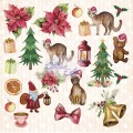 Festive Cats - zestaw 30 papierów do scrapbookingu 15x15