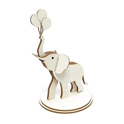 1467 TEKTURKA - SŁONIK Z BALONAMI 3D