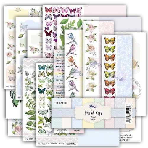 Papier-scrapbooking-dla-dzieci-do-wycinania-zestaw-dodatkow-Ephemera-Ever-and-Always-AltairArt