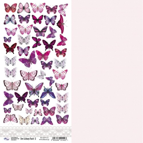 Papier do scrapbookingu 30x15 Ever & Always Pastel 12 - AltairArt