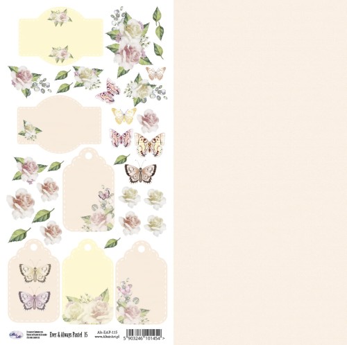Papier do scrapbookingu - 15x30 - Ever & Always Pastel 15 - AltairArt