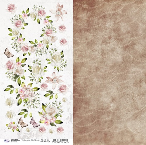 Papier do scrapbookingu Mysterious Garden 13 - 30x15 - AltairArt