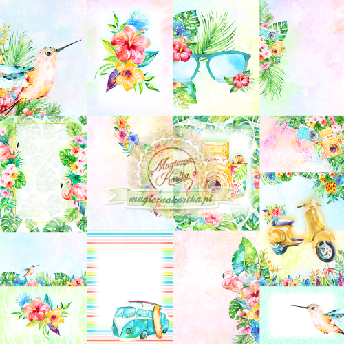 Egzotyczne marzenia papier do scrapbookingu karty do wycinania