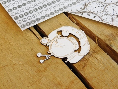 tekturka MĘSKIE KLIMATY - ZEGAREK