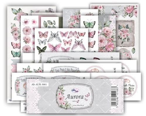 Zestaw dodatków do wycinania Ephemera PL Aurora - AltairArt