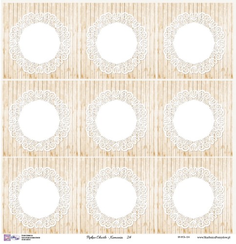 Piękne chwile 24 - kartka 30x30 - Skarbnica Pomysłów - arkusz do boxa