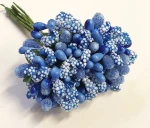 Ryżyk - kaszka ze szklanymi kulkami ciemnoniebieska, szafir