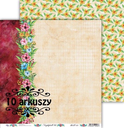 AltairArt - Nightfall 01 Dwustronny papier do scrapbookingu