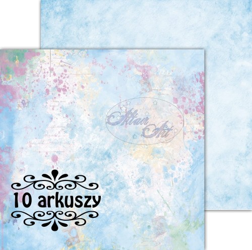 Papier do scrapbookingu niebieski Sunrise 04 - 30x30 - 10 arkuszy - AltairArt