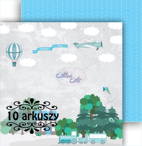 Papier do scrapbookingu 2 the Moon and back 01 - 10 arkuszy - AltairArt