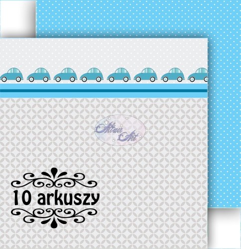Papier do scrapbookingu 2 the Moon and back 03  10 arkuszy - AltairArt