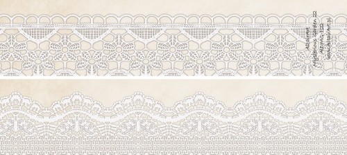 Papier do scrapbookingu Mysterious Garden 22 - pasek 20x5 - AltairArt