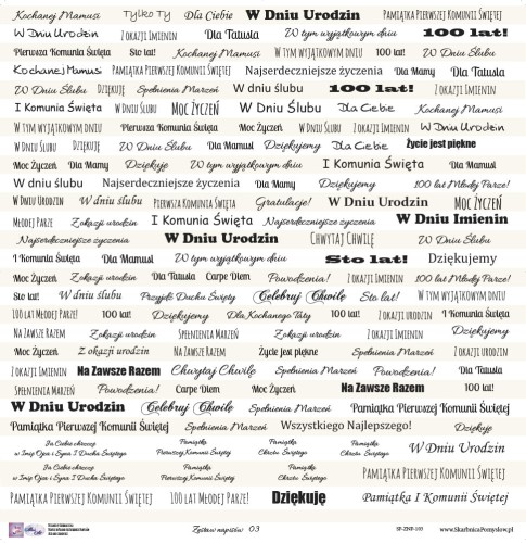 Skarbnica Pomysłów - zestaw napisów