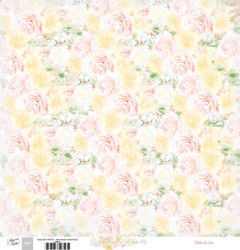 Papier do scrapbookingu w róże