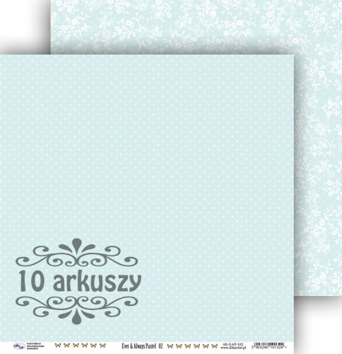 Papier do scrapbookingu 30x30 Ever & Always Pastel 02 - 10 arkuszy - AltairArt